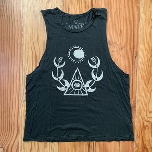 Mate the Label Moon triangle eye festival tee
